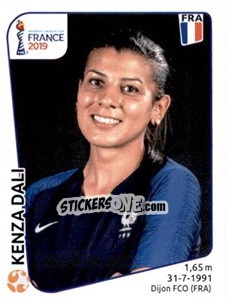 Cromo Kenza Dali - FIFA Women's World Cup France 2019 - Panini