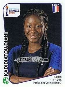 Sticker Kadidiatou Diani - FIFA Women's World Cup France 2019 - Panini
