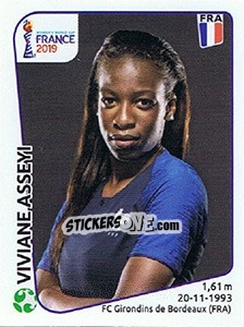 Figurina Viviane Asseyi - FIFA Women's World Cup France 2019 - Panini