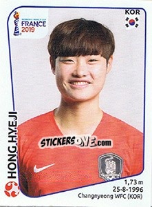 Sticker Hong Hyeji - FIFA Women's World Cup France 2019 - Panini