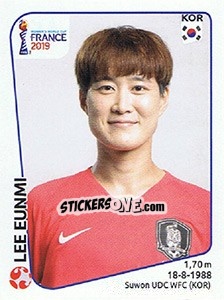 Cromo Lee Eunmi - FIFA Women's World Cup France 2019 - Panini