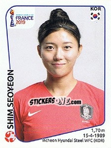 Sticker Shim Seoyeon - FIFA Women's World Cup France 2019 n. 51 - Panini