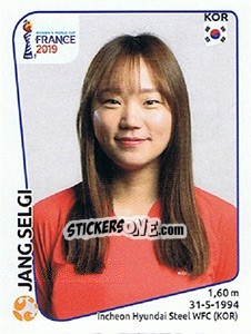 Sticker Jang Selgi - FIFA Women's World Cup France 2019 - Panini