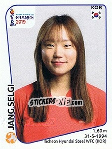 Sticker Jang Selgi - FIFA Women's World Cup France 2019 n. 52 - Panini