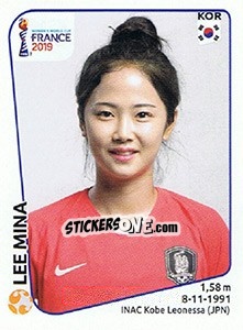 Sticker Lee Mina - FIFA Women's World Cup France 2019 - Panini