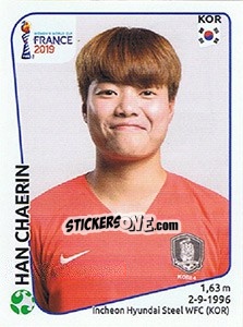 Figurina Han Chaerin - FIFA Women's World Cup France 2019 - Panini