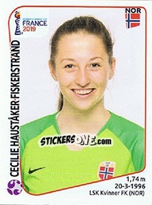 Sticker Cecilie Hauståker Fiskerstrand - FIFA Women's World Cup France 2019 - Panini
