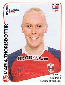 Sticker Maria Thorisdottir - FIFA Women's World Cup France 2019 - Panini