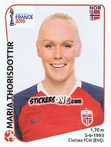 Cromo Maria Thorisdottir - FIFA Women's World Cup France 2019 - Panini