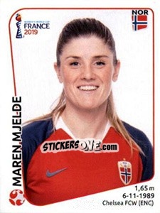Sticker Maren Mjelde - FIFA Women's World Cup France 2019 - Panini