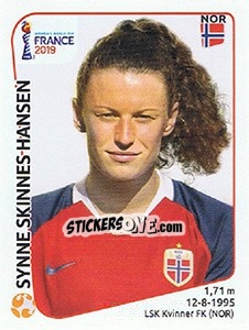 Figurina Synne Skinnes Hansen - FIFA Women's World Cup France 2019 - Panini