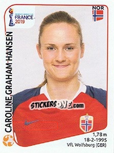 Figurina Caroline Graham Hansen - FIFA Women's World Cup France 2019 - Panini