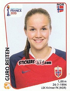 Sticker Guro Reiten - FIFA Women's World Cup France 2019 - Panini