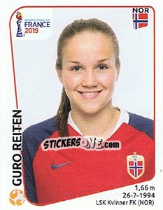 Figurina Guro Reiten - FIFA Women's World Cup France 2019 - Panini