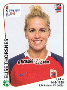 Cromo Elise Thorsnes - FIFA Women's World Cup France 2019 - Panini