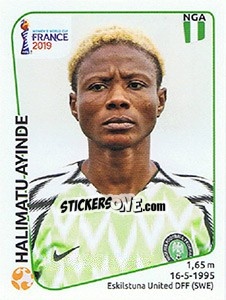 Sticker Halimatu Ayinde - FIFA Women's World Cup France 2019 - Panini