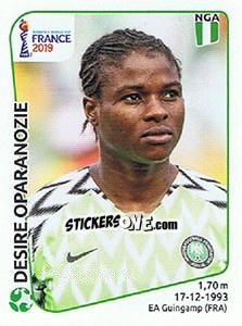 Figurina Desire Oparanozie - FIFA Women's World Cup France 2019 - Panini