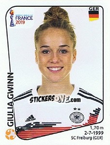 Figurina Giulia Gwinn - FIFA Women's World Cup France 2019 - Panini