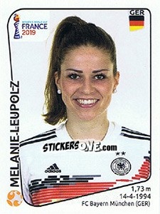 Figurina Melanie Leupolz - FIFA Women's World Cup France 2019 - Panini