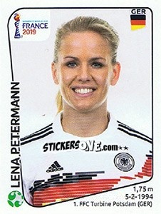 Sticker Lena Petermann - FIFA Women's World Cup France 2019 - Panini