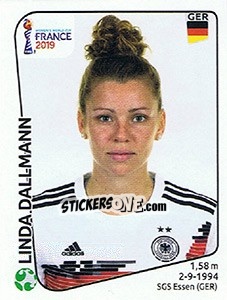 Figurina Linda Dallmann - FIFA Women's World Cup France 2019 - Panini