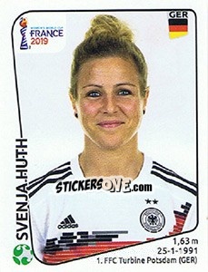 Figurina Svenja Huth - FIFA Women's World Cup France 2019 - Panini