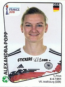 Figurina Alexandra Popp - FIFA Women's World Cup France 2019 - Panini