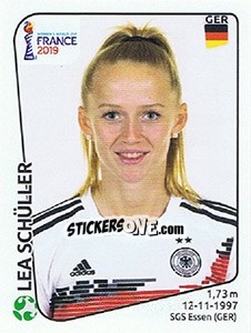 Sticker Lea Schüller - FIFA Women's World Cup France 2019 - Panini