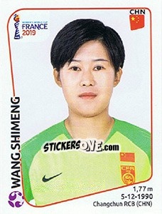 Sticker Wang Shimeng - FIFA Women's World Cup France 2019 - Panini