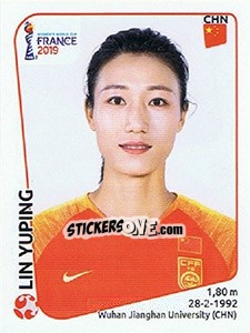 Sticker Lin Yuping - FIFA Women's World Cup France 2019 - Panini