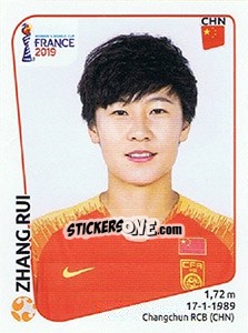 Figurina Zhang Rui - FIFA Women's World Cup France 2019 - Panini