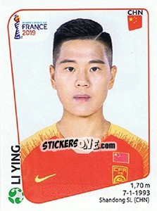 Cromo Li Ying - FIFA Women's World Cup France 2019 - Panini