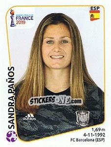Sticker Sandra Paños - FIFA Women's World Cup France 2019 - Panini