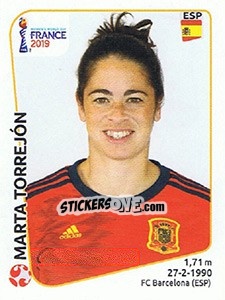 Cromo Marta Torrejón - FIFA Women's World Cup France 2019 - Panini