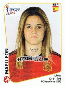 Sticker Mapi León - FIFA Women's World Cup France 2019 - Panini