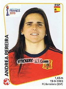 Cromo Andrea Pereira - FIFA Women's World Cup France 2019 - Panini