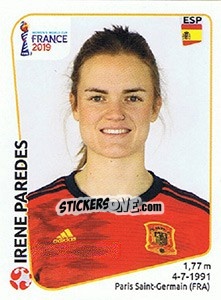 Sticker Irene Paredes - FIFA Women's World Cup France 2019 - Panini