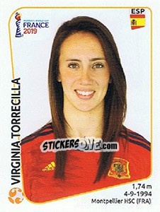Sticker Virginia Torrecilla - FIFA Women's World Cup France 2019 - Panini