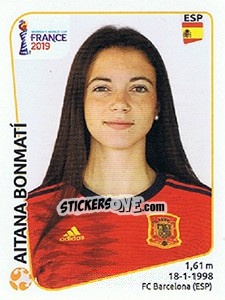 Figurina Aitana Bonmatí - FIFA Women's World Cup France 2019 - Panini
