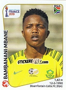 Sticker Bambanani Mbane - FIFA Women's World Cup France 2019 - Panini
