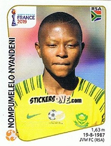 Cromo Nompumelelo Nyandeni - FIFA Women's World Cup France 2019 - Panini