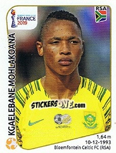 Cromo Kgaelebane Mohlakoana - FIFA Women's World Cup France 2019 - Panini