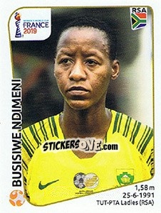 Cromo Busisiwe Ndimeni - FIFA Women's World Cup France 2019 - Panini