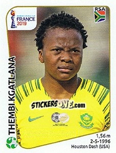 Figurina Thembi Kgatlana - FIFA Women's World Cup France 2019 - Panini