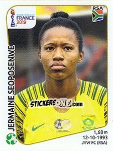 Cromo Jermaine Seoposenwe - FIFA Women's World Cup France 2019 - Panini