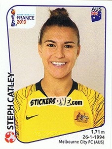 Sticker Steph Catley - FIFA Women's World Cup France 2019 - Panini