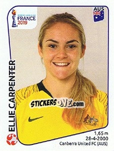 Figurina Ellie Carpenter - FIFA Women's World Cup France 2019 - Panini