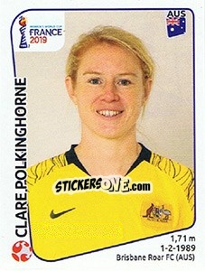 Sticker Clare Polkinghorne - FIFA Women's World Cup France 2019 - Panini