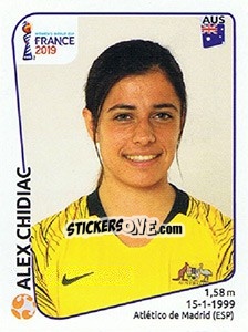 Figurina Alex Chidiac - FIFA Women's World Cup France 2019 - Panini