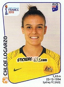 Cromo Chloe Logarzo - FIFA Women's World Cup France 2019 - Panini